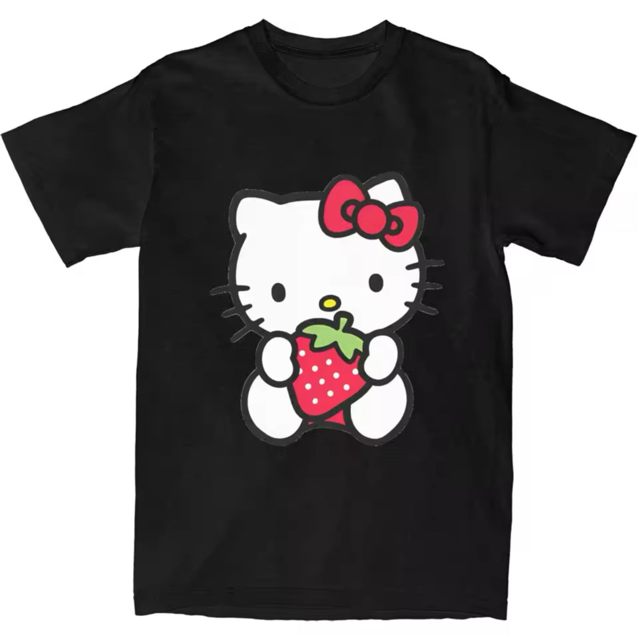 Hello Kitty Strawberry Tee Black